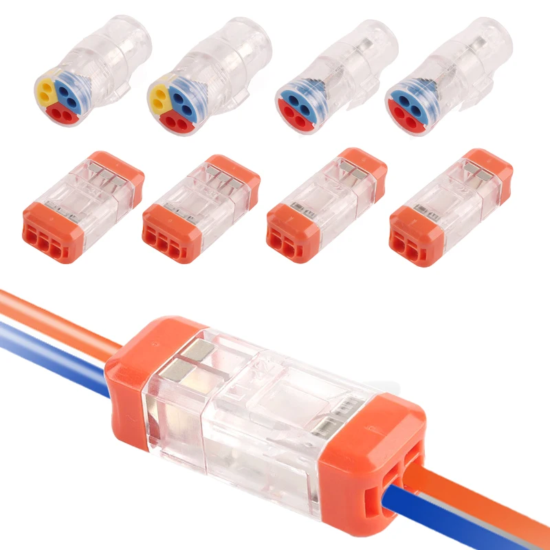 

5/10 Pcs 0.08-2.5mm Mini Fast Universal Wire Connector Easy Quick Wiring Car & Solar Energy Terminals Home Terminal Block