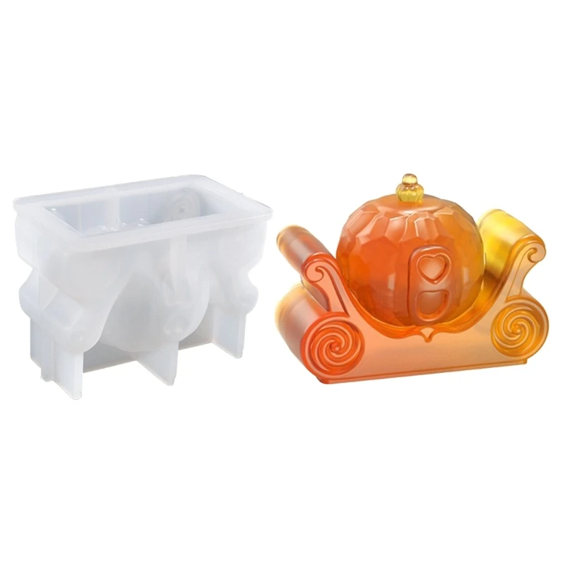 

Силиконовая форма в форме тыквы 4XBF для свечей, украшения для рабочего стола ручной работы, силиконовая форма для свечей из гипса и эпоксидно...