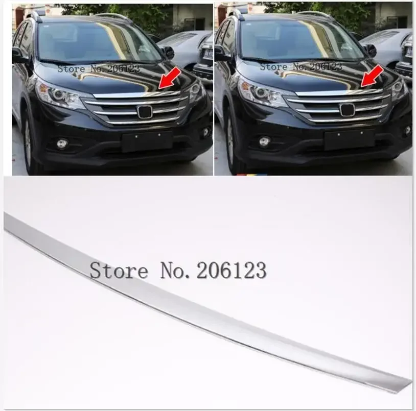 

Для Honda CRV 2012 2013 2014 ABS хромированные передние грили декоративная Обложка рамка интерьерная фотолента молдинги