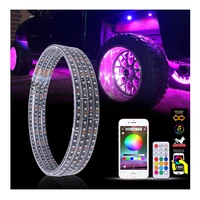 accesorios de auto luz used ride on cars underglow tyre tire rgb led logo car wheel ring led lights