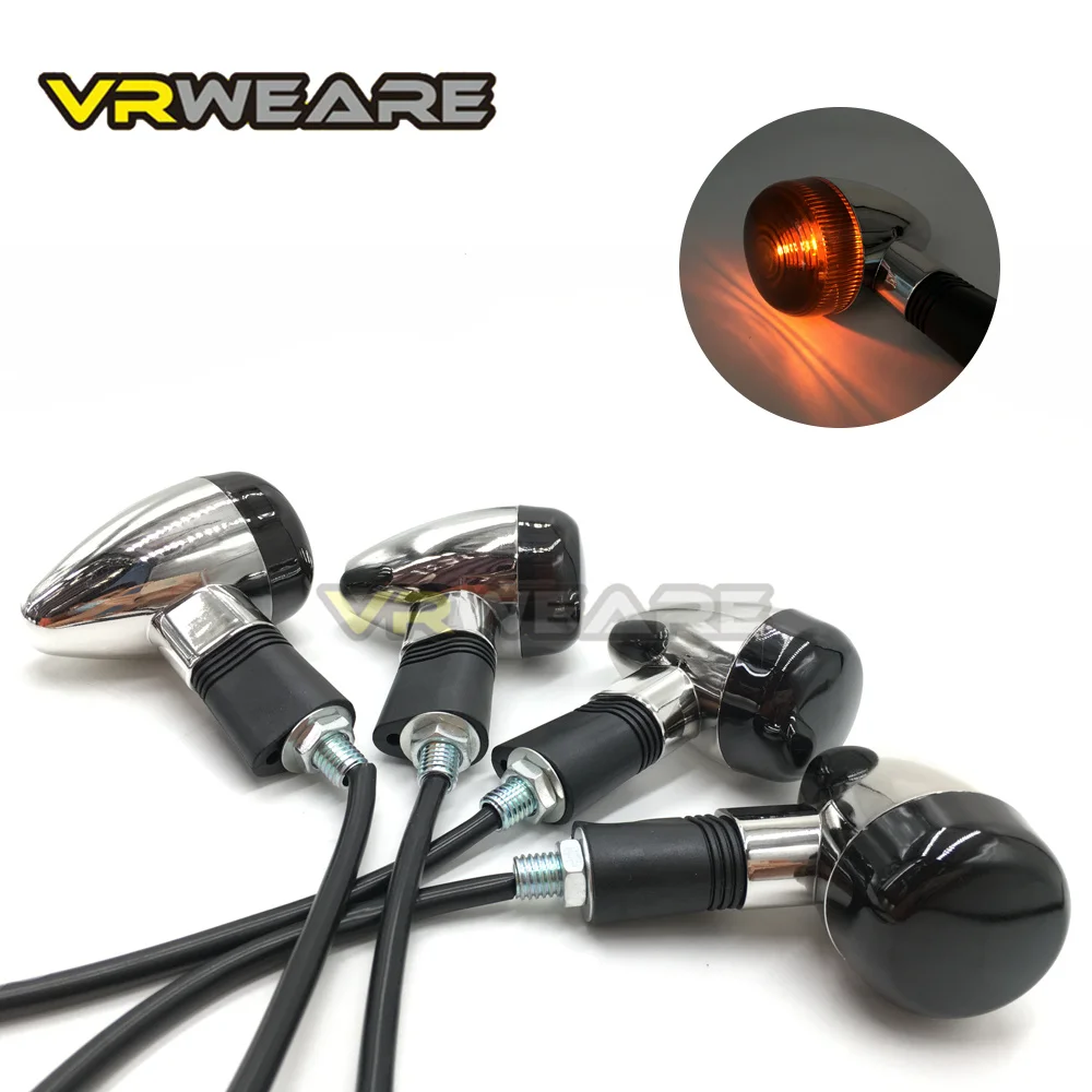 

4 шт. мотоциклетные поворотники для Kawasaki Vulcan VN800 900 1500 1600 1700 2000Custom Honda VTX1300 C R S RETRO, фонари поворота