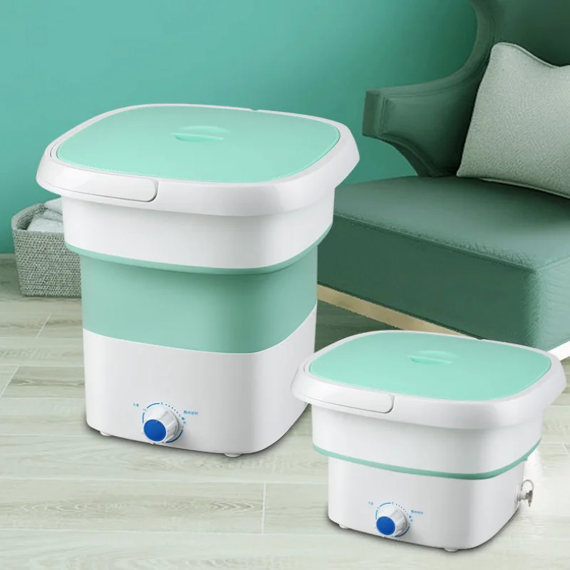 

2023 Semi-automatic Folding Washing Machine, Portable Dormitory Rental, Mini Underwear, Sock Washing and Stripping Integrated