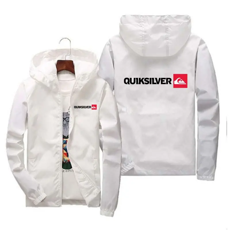 

QUIKSILVER 2023 Bomber jacket Men's windproof zipper jacket Spring and Autumn casual work jacket Fashion sports jacket s-7XL
