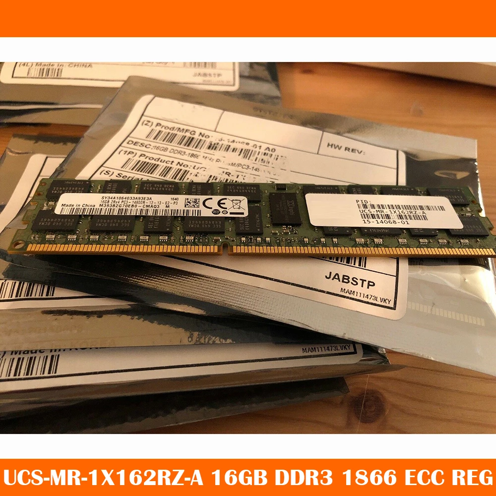 

16GB DDR3 1866 ECC REG Server Memory UCS-MR-1X162RZ-A RAM Works Fine Fast Ship High Quality