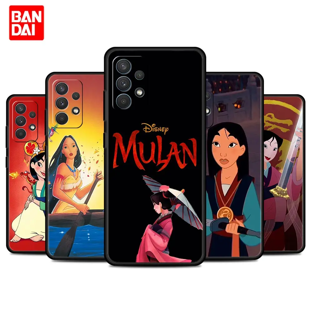 

Cover Case for Samsung Galaxy A03 A13 A31 A50 A51 A52 A30 A70 A71 A32 Note 20 Ultra 5G Back Soft Casing Disney Princess Mulan