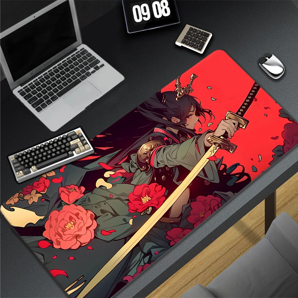 

Japanese Style Computer Mouse Pad For Gamer XXL Gamer Desk Accessories Game Carpet XXL 900x400mm Mousepad Office Table Carpet