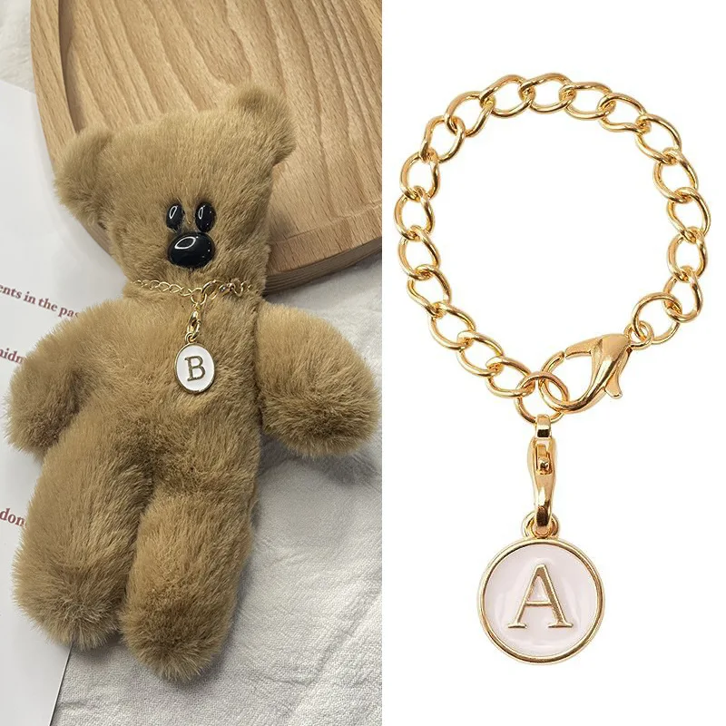 Модные брелки с английской буквой золотой цвет цепочка большим количеством букв