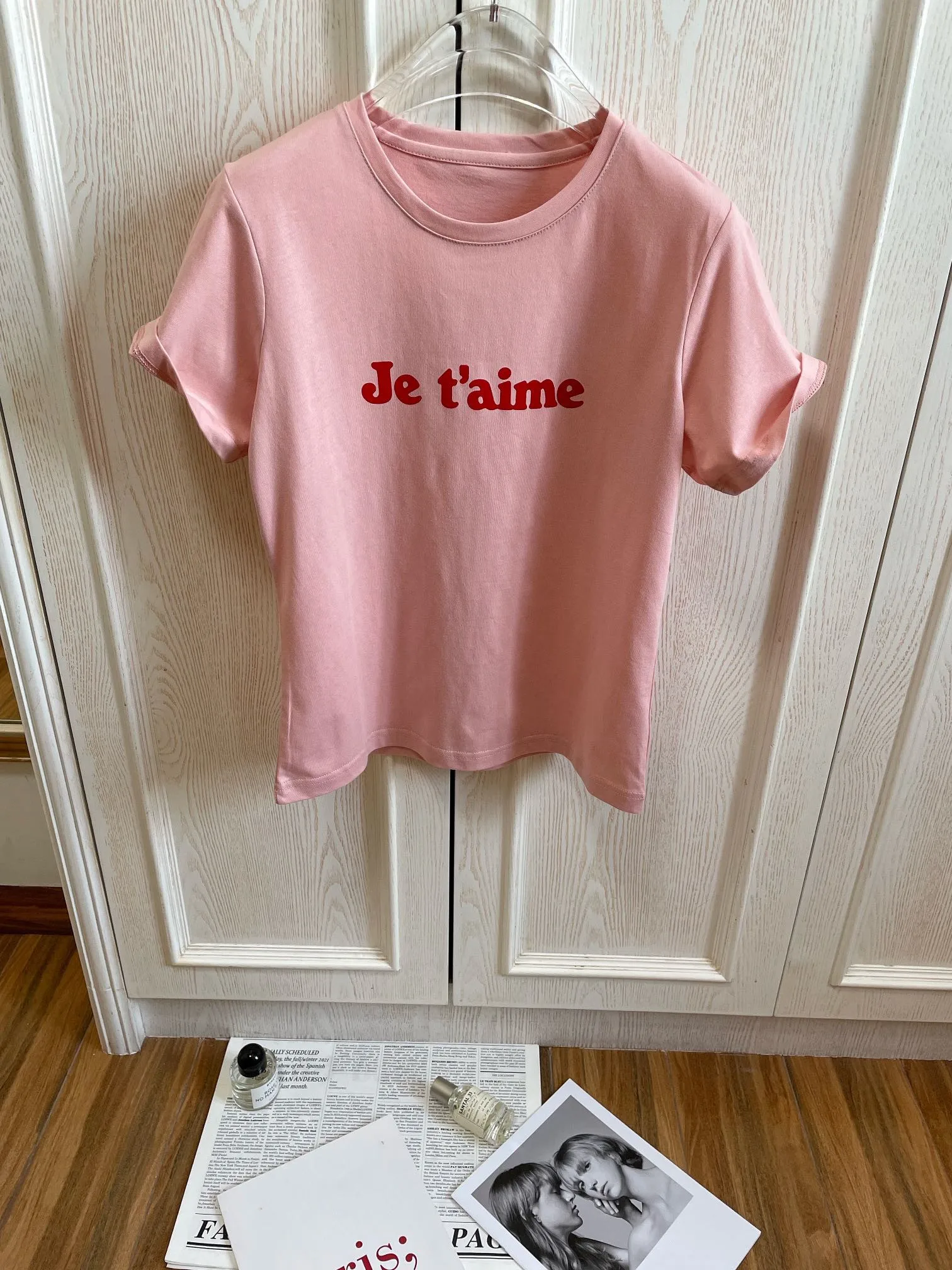 

Top Female Clothing Women T-shirt One Piece Woman Clothes Fashion Woman Blouses 2022 Letter Print Short Sleeve Cotton T-shirt