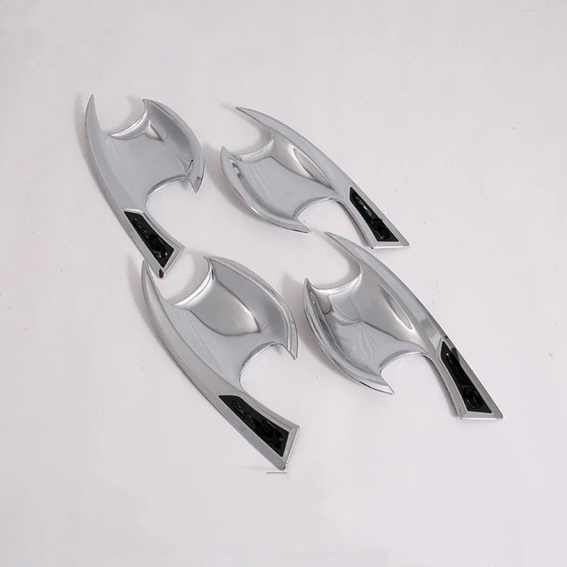 

4pcs ABS Silver Chrome For Kia K3 2020 Car Outer Door Handles Decoration Frame Cover Doorknob Trim Protective Shell