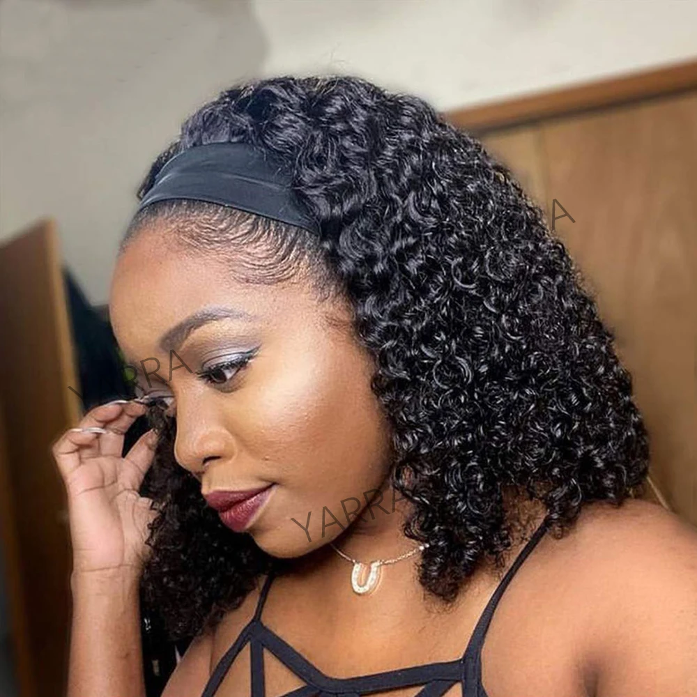 Искусственные человеческие волосы Yarra кудрявые без клея полностью изготовленные