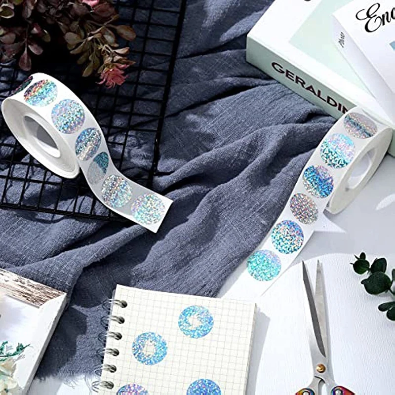 300 шт. 2 5 см круглые лазерные скретч-наклейки этикетки-сюрпризы наклейка с