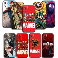 spiderman marvel phone cases for xiaomi poco f3 gt x3 gt m3 pro x3 nfc redmi note 9 10 pro 5g cases carcasa soft tpu coque