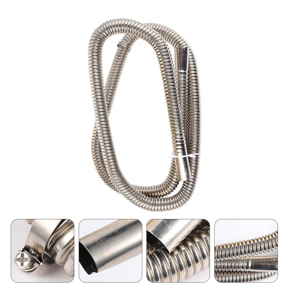 

Exhaust Hose Pipe Heater Tail Vehicle Auto Exhuast Tip Tailpipe Stainless Steel System Car Fuel Tank