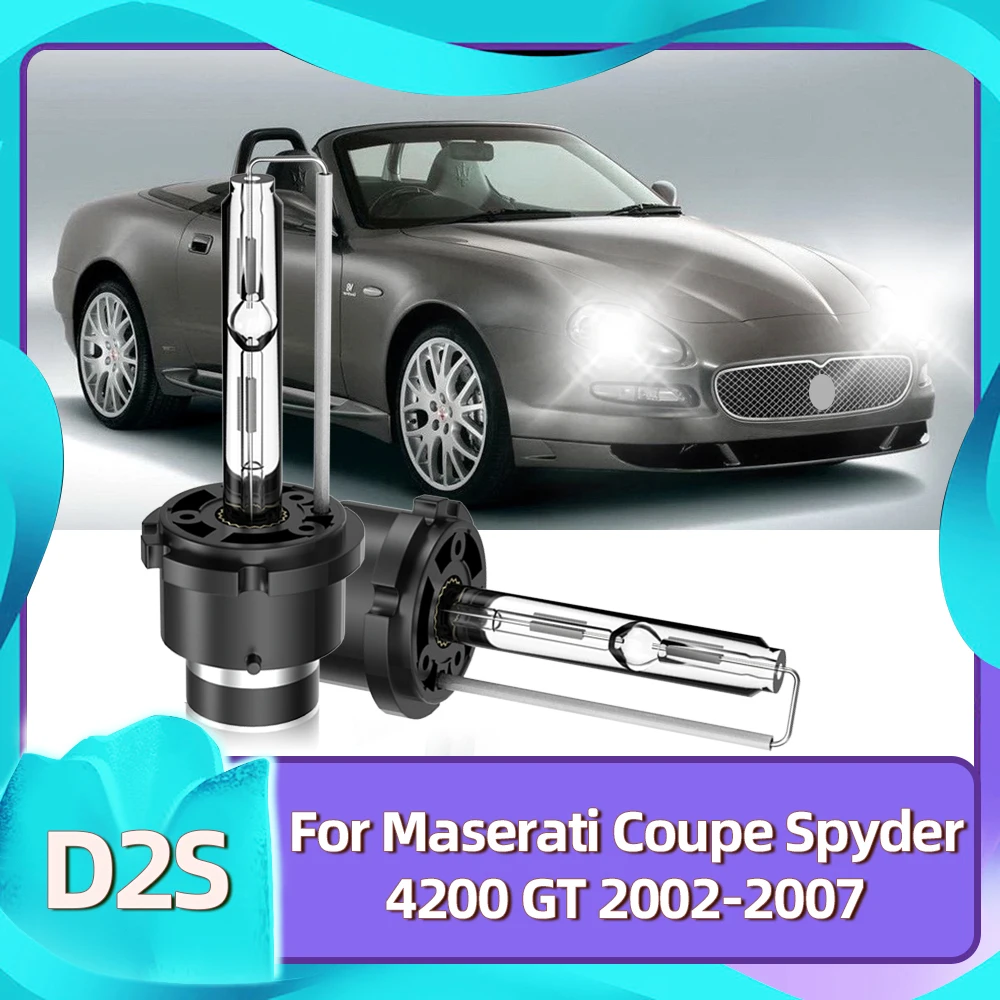

Roadsun 2 шт. Xenon HID автомобильный лампочка фары 6000K D2S налобный фонарь 35 Вт для Maserati Coupe Spyder 4200 GT 2002 2003 2004 2005 2006 2007