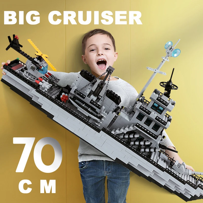 

1560 шт., Детский конструктор «Военный Флот», совместимый с Lego