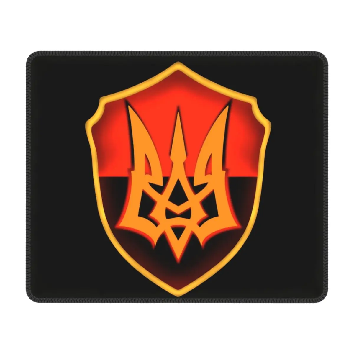 

Ukraine Flag Tryzub Shield Mousepad Customized Gamer Mouse Pad Non-Slip Rubber Base Office Desk Computer Ukrainian Pride Mat