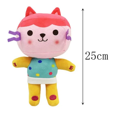 

25Cm Gabby Dollhouse Lovely Plush Gaby Toy Plush House Cat Doll Cartoon Stuffed Animals Mermaid Cat Plushie Dolls Kids Toys