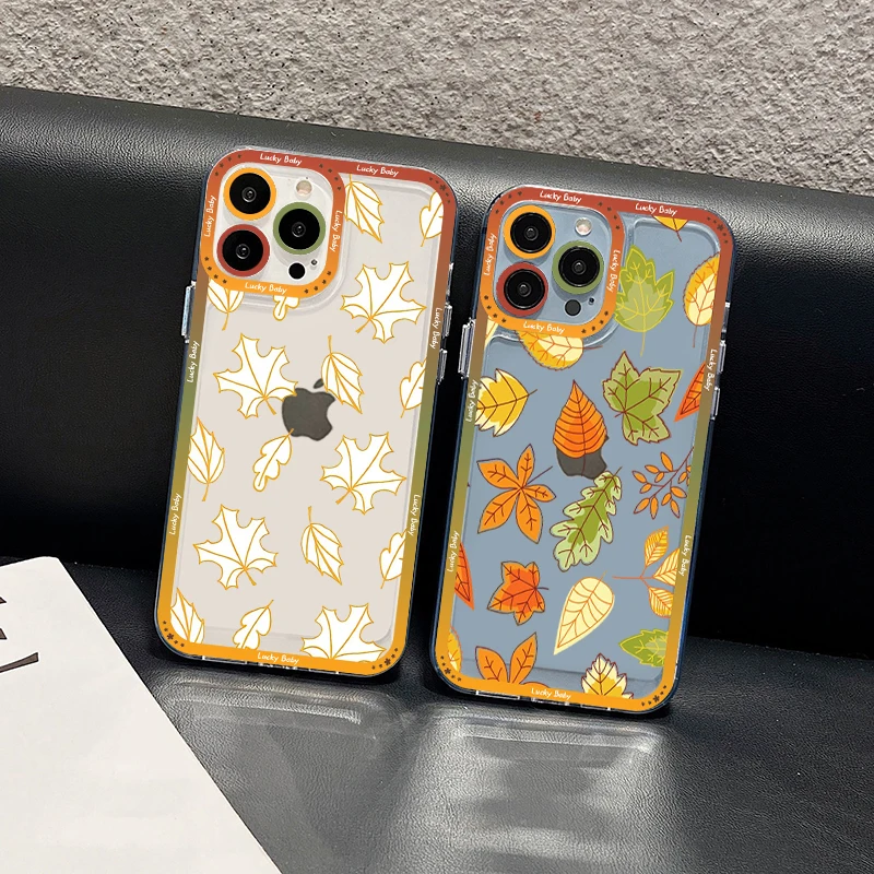 

Autumn Floral Fall Phone Case For iPhone 14 13 12 11 Pro Max XS X XR SE 2020 6 7 8 Plus Mini Protective Cover