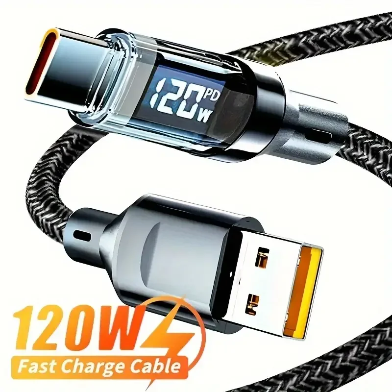 6A 120 Вт USB Type C шнур для быстрой зарядки данных кабель USB C для ...