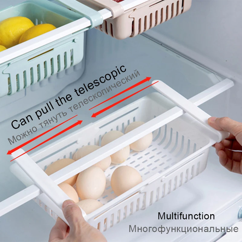 Kitchen Storage Rack Organizer Kitchen Organizer Rack Accessories  Shelf Storage Fridge  Shelf Box Cuisine Items Organizer