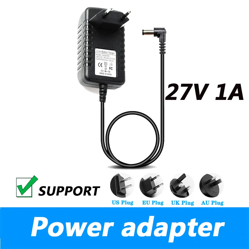 Dc 12v 1a 1000ma Power Supply Eu Plug Dc Jack Plug 90 Degrees Right Angle