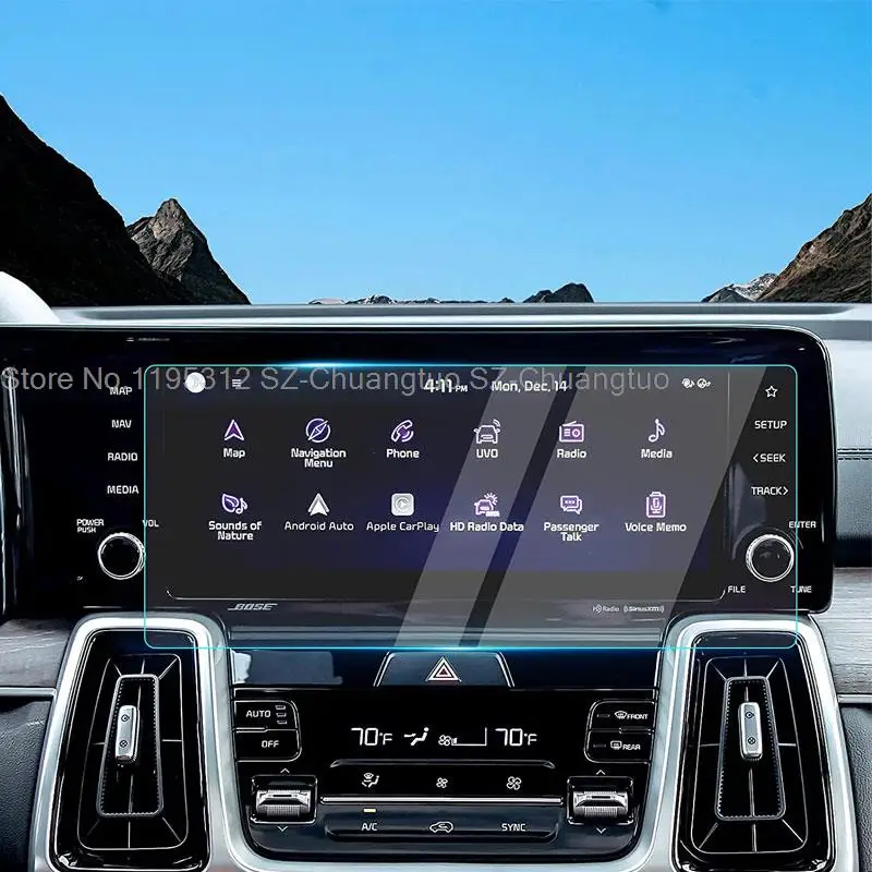 

Пленка из закаленного стекла для Kia Sorento MQ4 2021 2022, автомобильная навигационная пленка для экрана, аксессуары для салона автомобиля