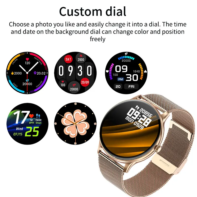 LIGE Модные Смарт-часы Bluetooth Call Мужские женские часы Mulit-sport Фитнес Монитор