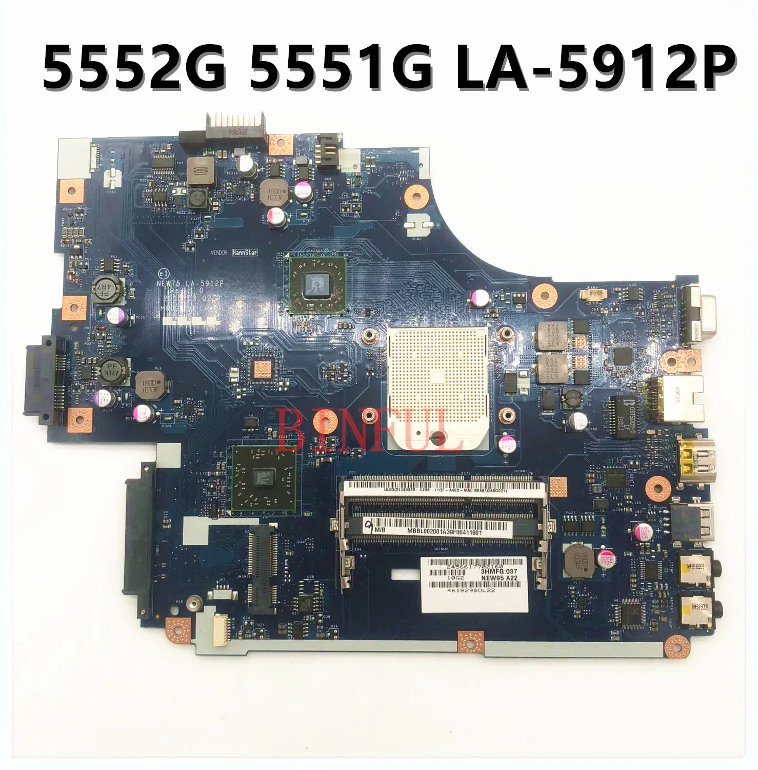 Материнская плата MBPTQ02001 MB.PTQ02.001 для ноутбука Acer Aspire 5551 5551G 5552 5552G материнская NEW75