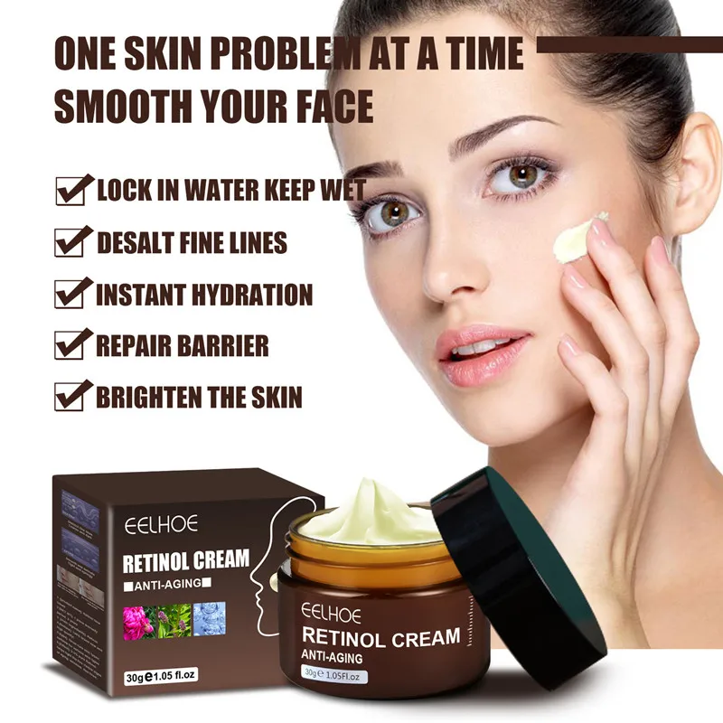 

Retinol Firming Face Cream Lifting Neck Anti-aging Remove Wrinkles Night Day Cream Moisturizing Facial Serum Skin Care 30g