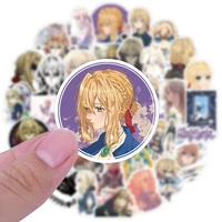 103050pcs violet evergarden anime character sticker for luggage laptop ipad skateboard notebook pvc sticker wholesale