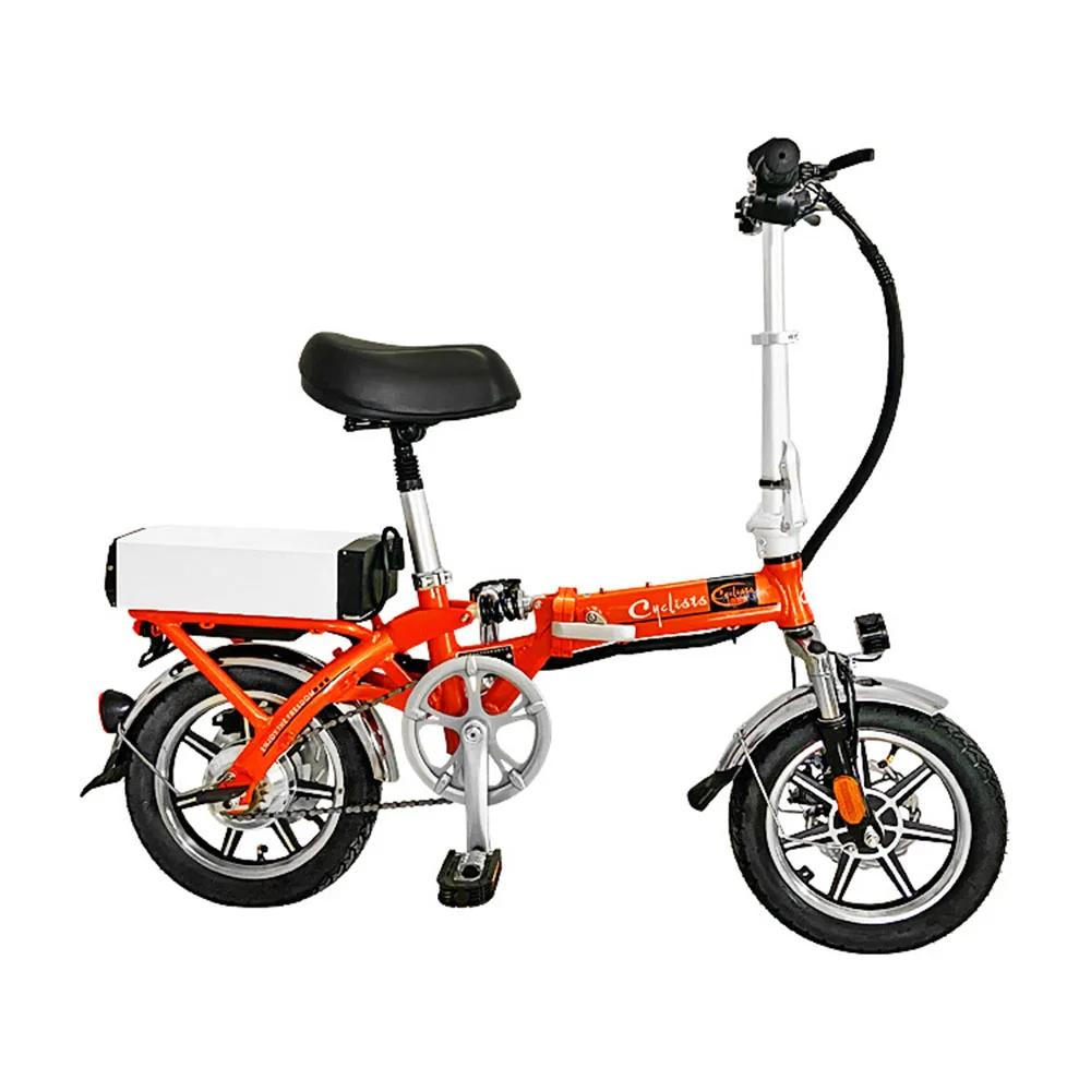 

Electric Bicycle 14 Inch Electric Bicycle Lithium Battery Mini Front And Rear Disc Brake Super Long Endurance High Speed Motor