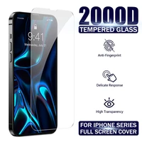 2000d tempered glass for iphone 13 pro max screen protector for iphone 12 11 x xs xr 8 7 plus mini se2020 13pro 12pro 11pro