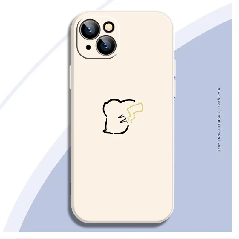 

Pikachu Pokemon For iPhone 13 12 11 Pro MAX 13 12 Mini 6 6S 7 8 Plus SE 2020 X XR XS MAX Phone Protect Case Cartoon Anime Soft