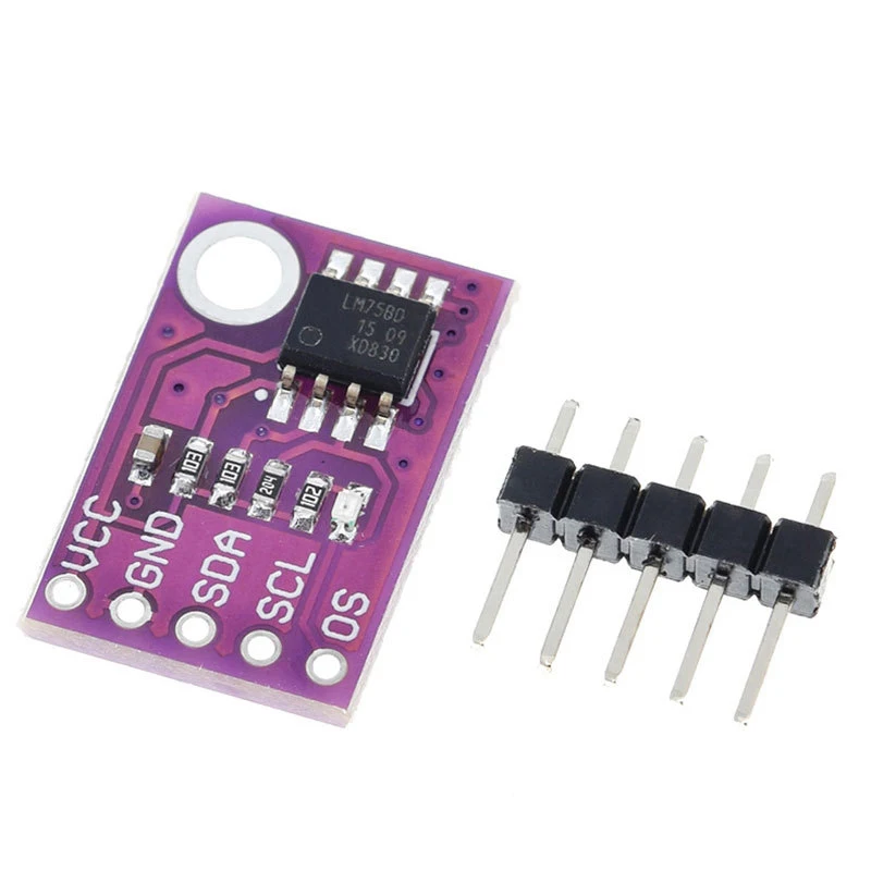 

1/2~100/200Pcs CJMCU75 LM75 Temperature Sensor High-Speed I2C Interface High-Precision Development Board Module LM75A/B