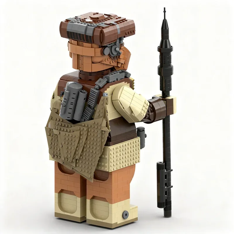 Фото Конструктор MOC «Космическая битва» (2697 деталей) с мега-фигуркой Боуш, совместимый с моделями строительных блоков, креативный научно-фантастический набор для демонстрации, домашнего декора, подарок №4