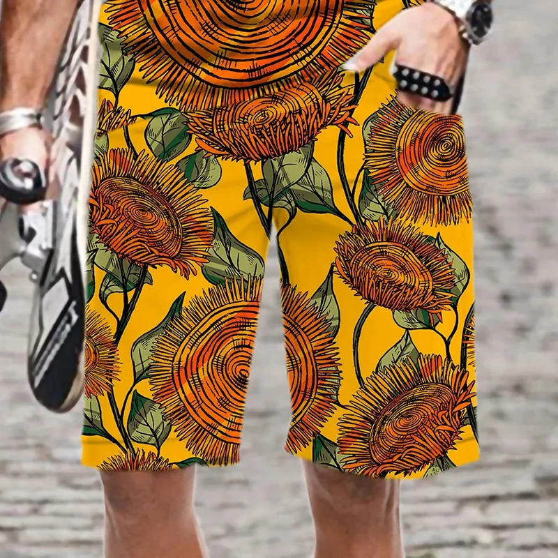 Шорты мужские пляжные в стиле Харадзюку модные крутые Короткие штаны с 3D