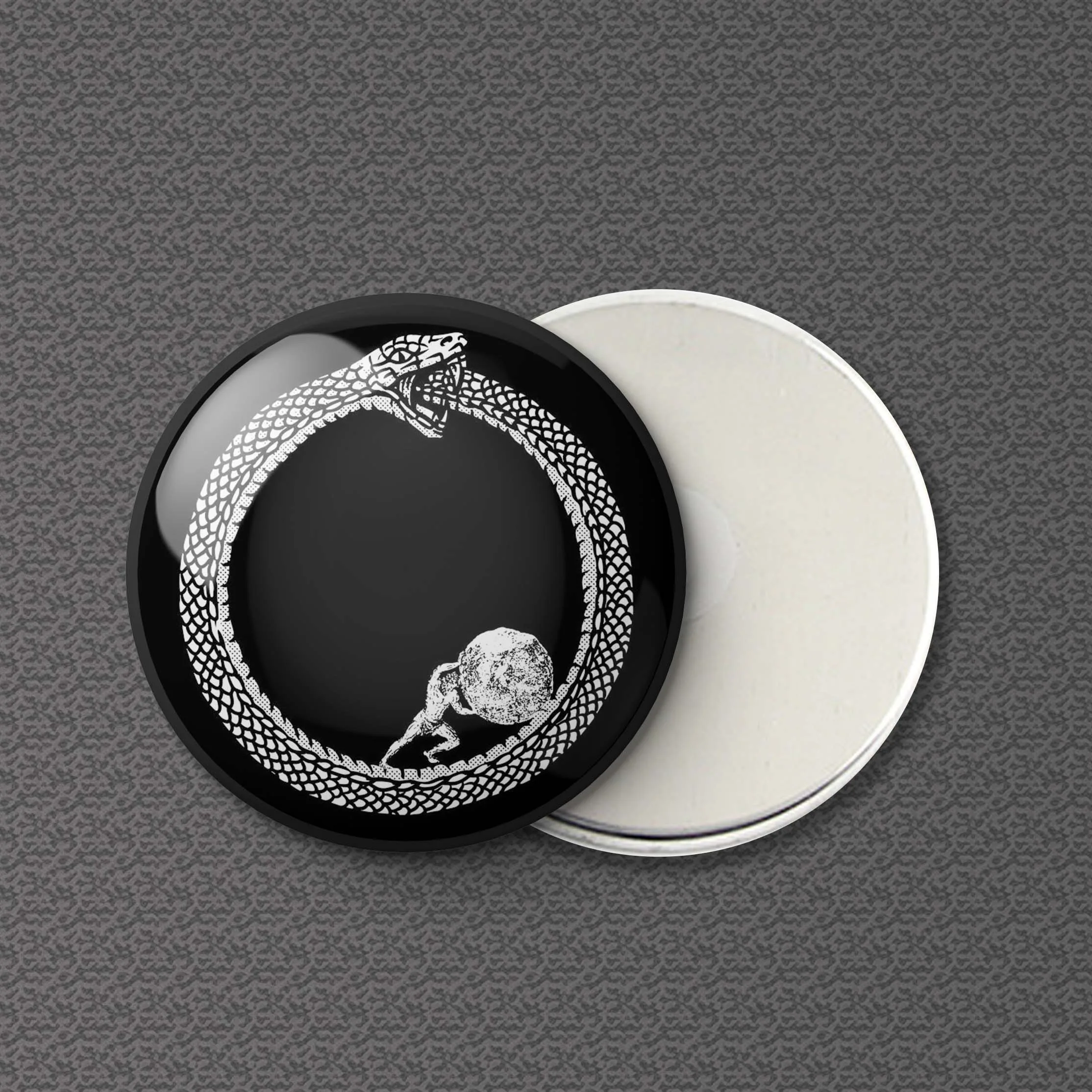 

Sisyphus In a Ouroboros змея унисекс философия футболка для существователей холодильник магнит мультфильм доска Декор женский подарок