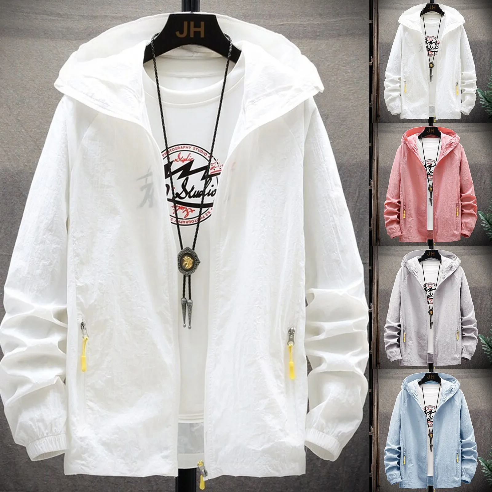 Мужская зимняя куртка с капюшоном цвет в ассортименте