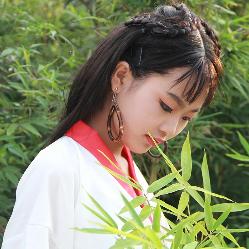 Новинка 2023 года Nilerun винтажные ретро уникальные серьги ручной работы из черного