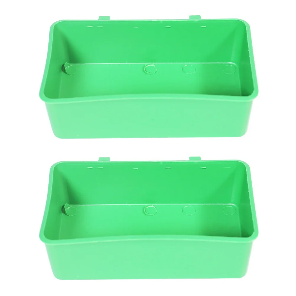 

2 Pcs Hamster Bird Bathtub Pearlescent Bathing Parrot Basin Pet Supply Plastic Cleaning Tool