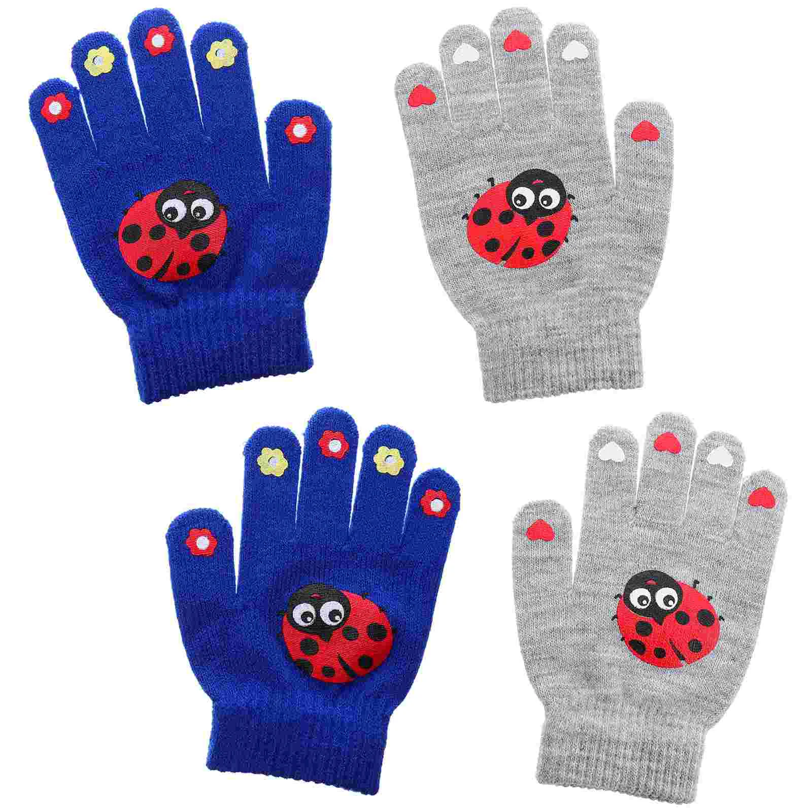 

Детские перчатки, варежки, зимние детские теплые перчатки, Вязаные Лыжные вязаные ветрозащитные варежки для девочек, для мальчиков, велосип...