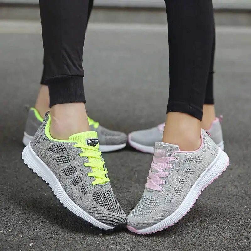 

Chunky Soles Sneakers Sport Woman Running Non-Leather Casual White Sports For Women Air Sport Sneakers Woman Sport Shoes Tennis