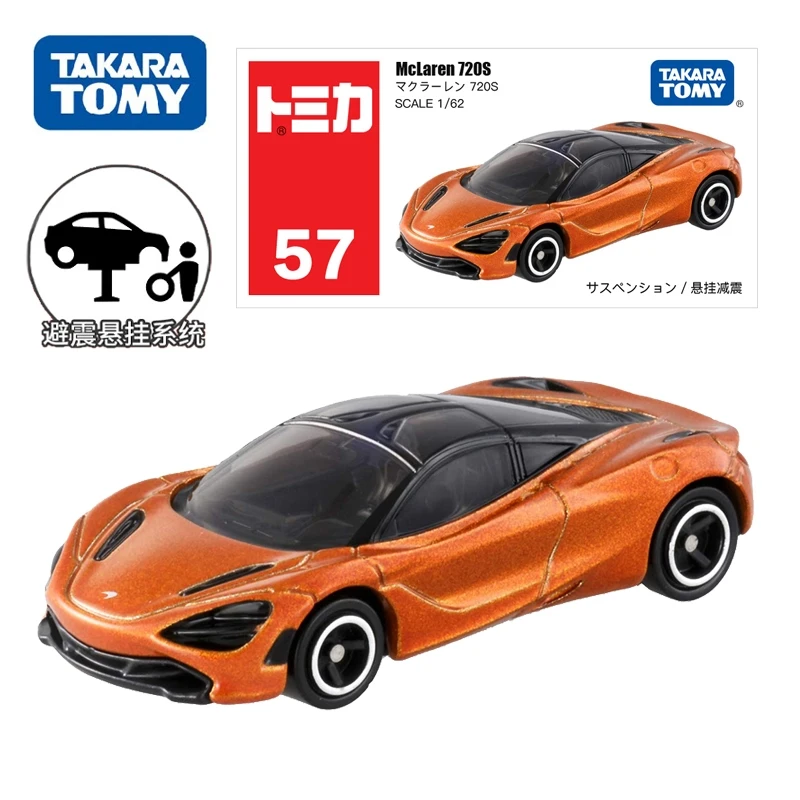 

Takara Tomy Tomica No.57 McLaren 720S Sport Car 1:62, литые модели, забавные детские игрушки, поп-куклы, волшебные куклы