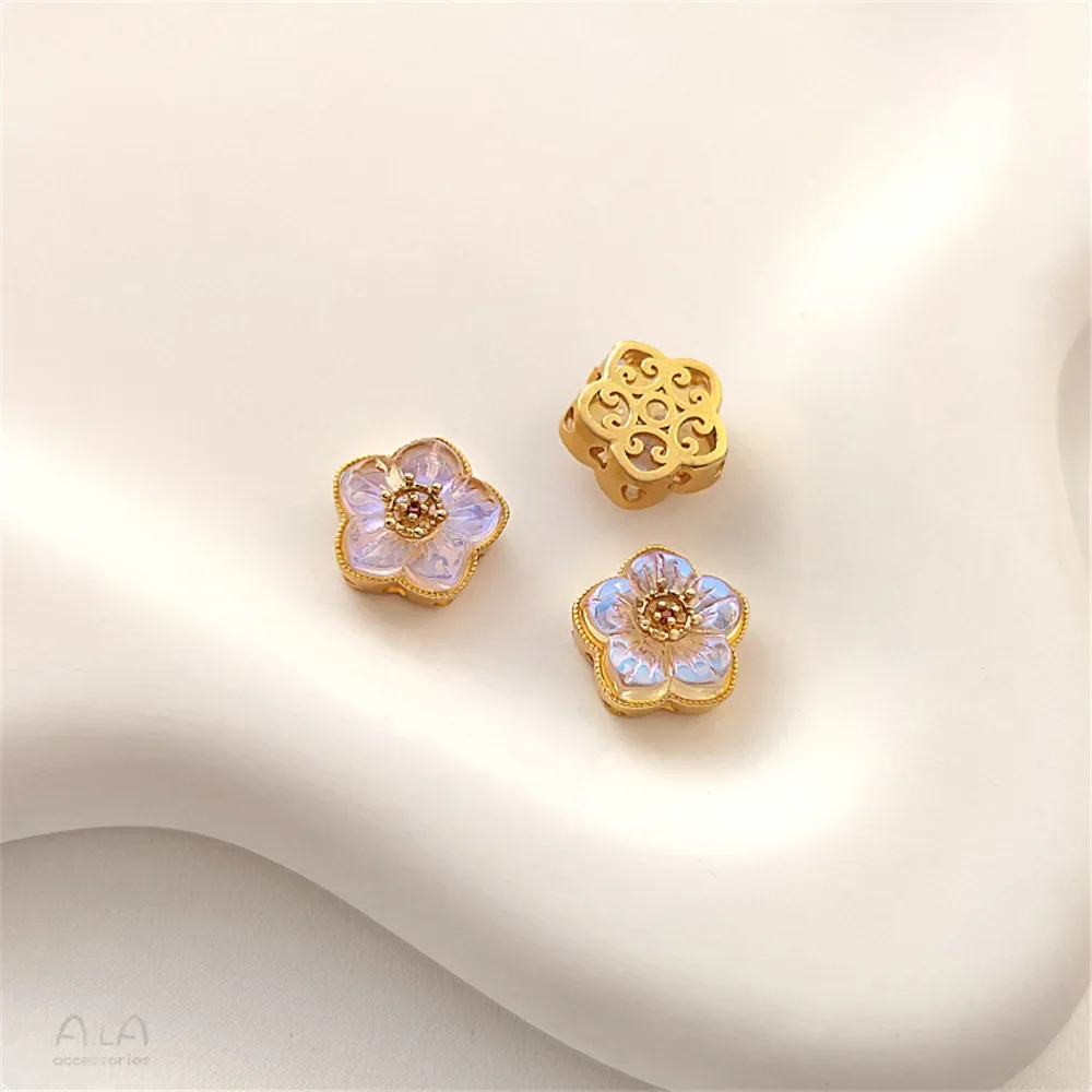 Медное покрытие матовое золото инкрустированный камень кошачий глаз