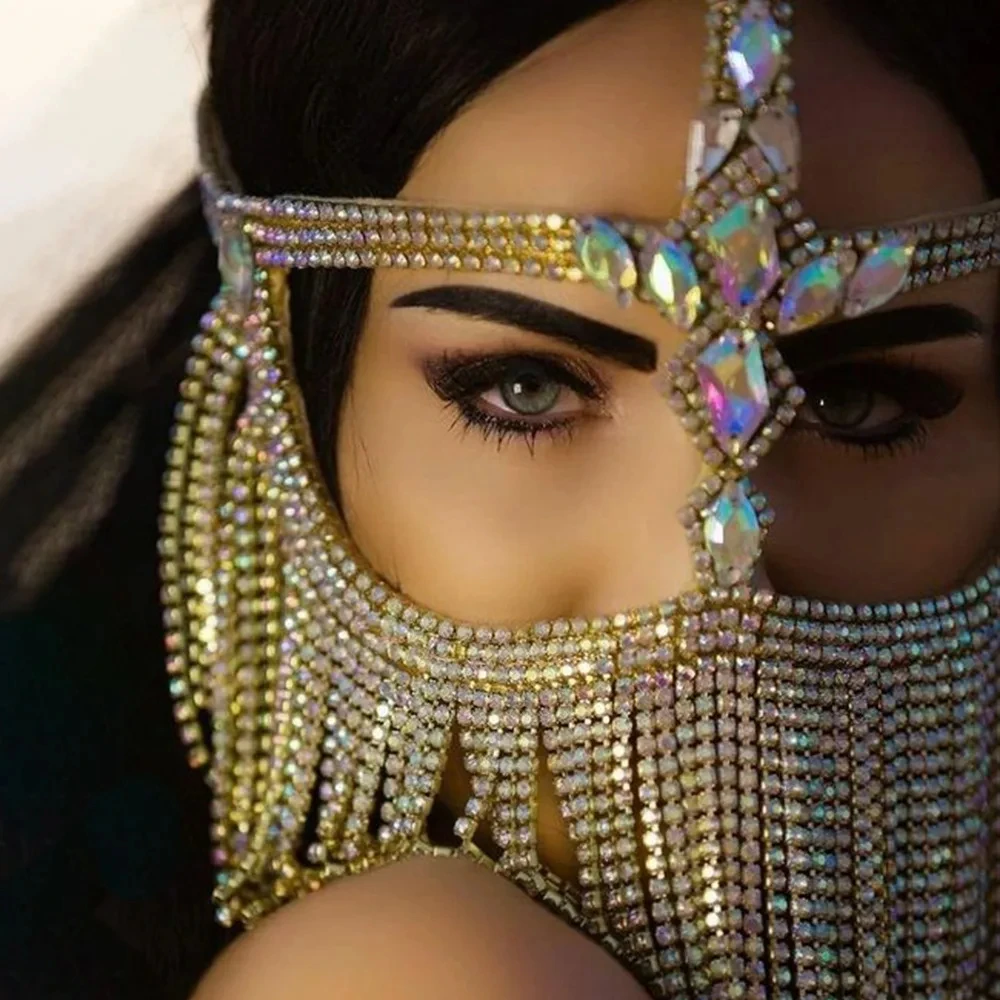 Элегантная Фата с полыми кисточками для женщин индийские украшения роскошные