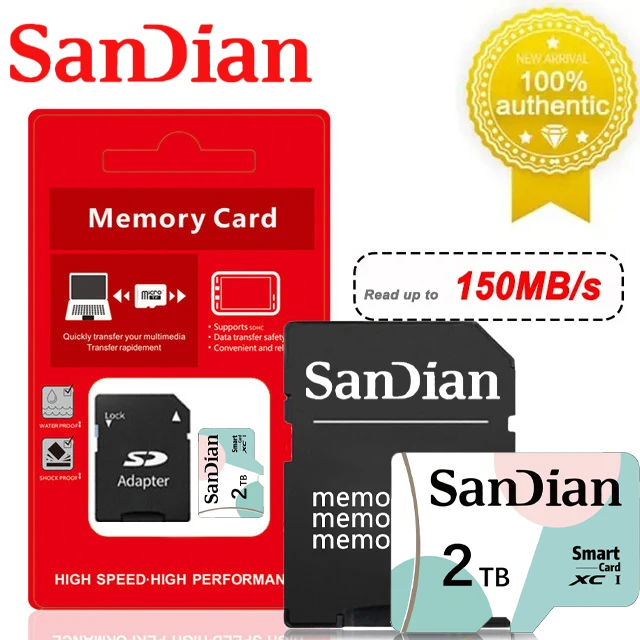 Micro TF SD карта памяти класс 10 128/256/512 ГБ 100 Мб/с