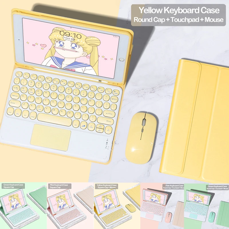 

Magnetic Keyboard Case for iPad Mini 6 Case Wireless Keyboard Mouse Tablet Cover for iPad Air 1 2 3 4 Pro 11 12.9 10.5 10.2 9.7