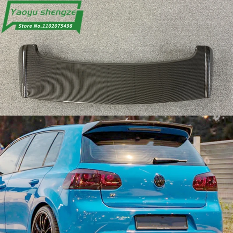 

Rear Roof Spoiler Lip Wings Spoiler for Volkswagen VW Golf 6 MK6 VI GTI R20 2010-2013 ABS Plastic Rear Wing Lip Spoiler