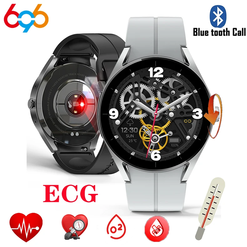

New Health Smart Watch KS05 Blue Tooth Call ECG PPG Blood Glucose Monitor Smartwatch Sports Fitness Tracker Temperature Watches