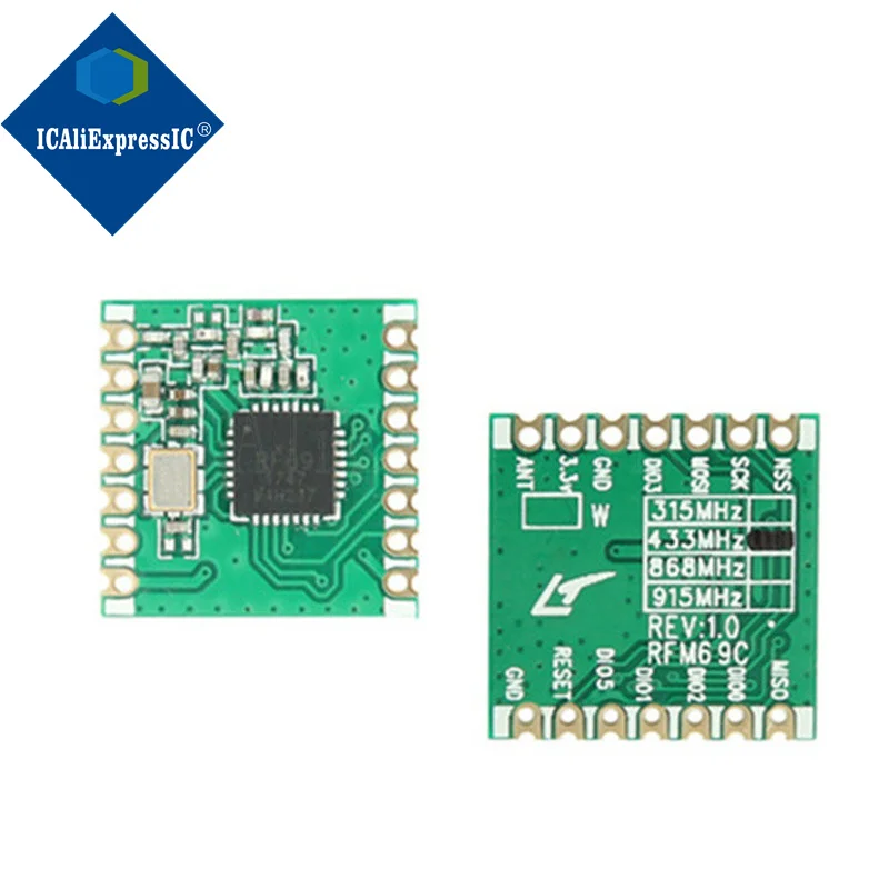 1 шт. RFM69 RFM69W RFM69CW 433 МГц 20 дБм модуль беспроводного приемопередатчика высокой